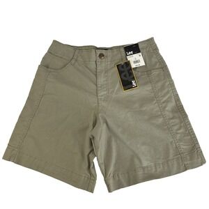 New Lee Women's Size 8 Bermuda 8" Shorts Mushroom NWT